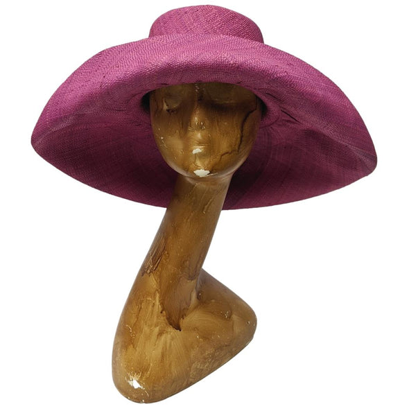 AUDREY | 5 Inches Shapeable Wide Brim Raffia Hat | Lavender | UPF 50