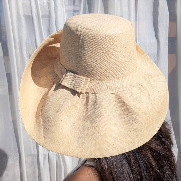 AUDREY | Natural Raffia Hat | 5" Shapeable Brim | UPF50