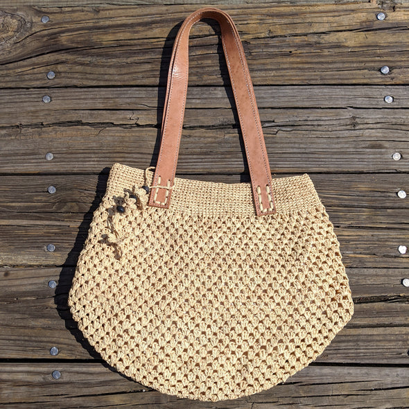 Natural Raffia Straw Shoulder bag - Soava