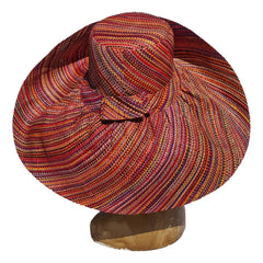 Oversized Sun Hat 7" Brim Multicolored Raffia Hat | Sun hat for women | UPF 50 | Soava