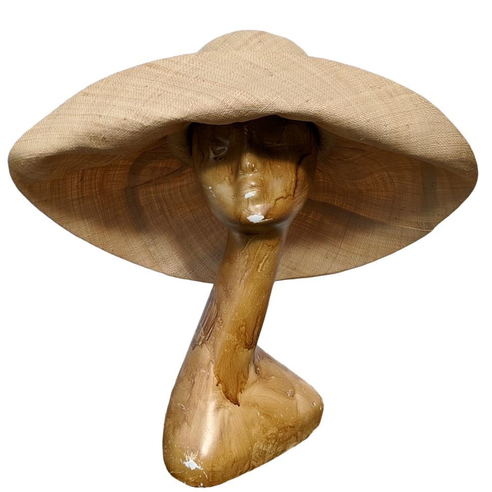 AUDREY | Natural Raffia Hat | 5" Shapeable  Brim | UPF50
